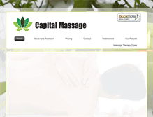 Tablet Screenshot of capital-massage.com
